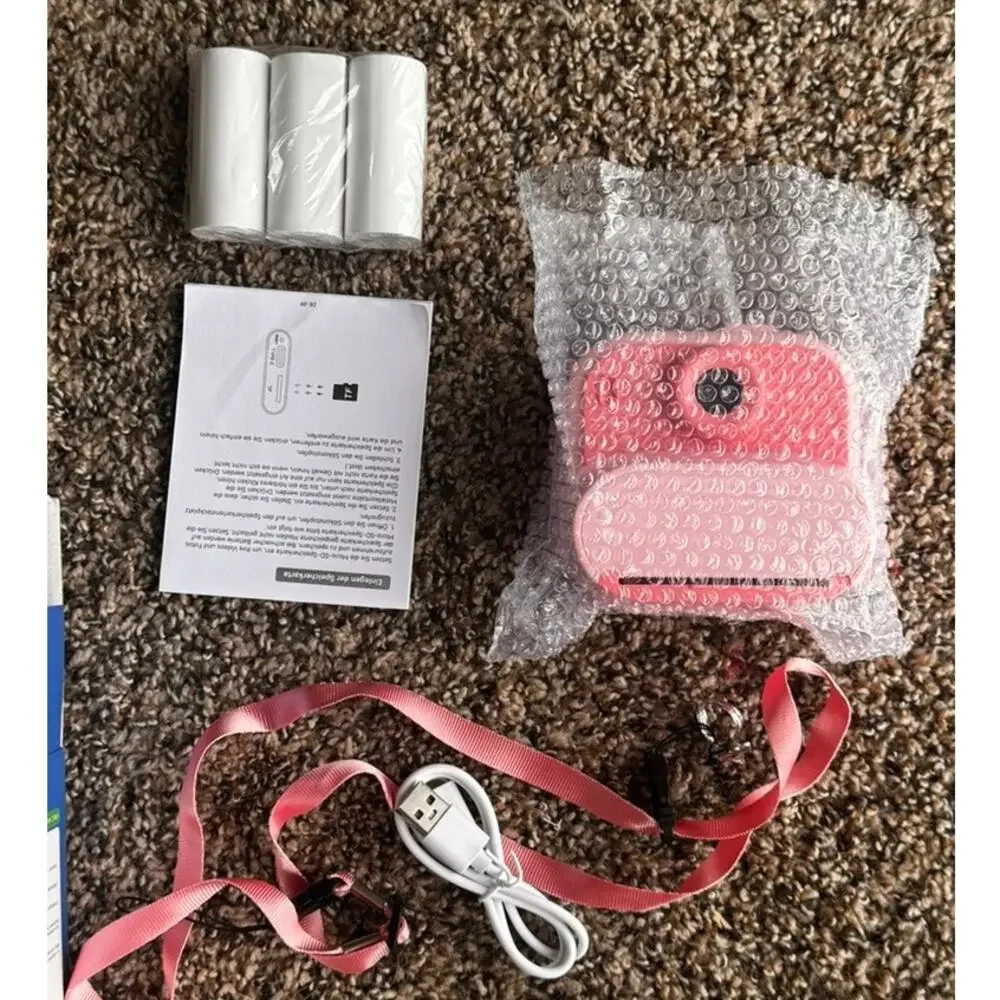 Instant Print Camera for Kids Pink 1080P HD with Thermal Printing HODDRCCN 32G